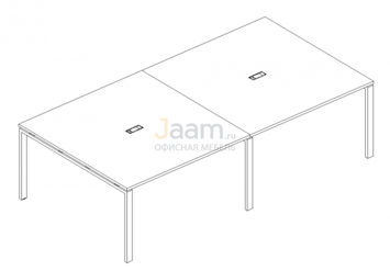 Стол для переговоров Стол для переговоров на металлокаркасе UNO Б1 134-2 БП