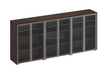 Кабинет руководителя Офисный шкаф для документов стекл.двери