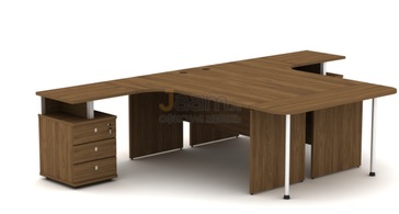 Мебель для персонала Комплект для двух сотрудников с приставкой
