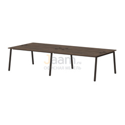 Мебель для персонала Бенч-система на 4 рабочих места на металлокаркасе Т-156