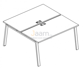 Мебель для персонала Рабочая станция на металлокаркасе TRE Б3 174 БП