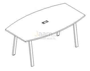 Стол для переговоров Стол для переговоров на металлокаркасе TRE Б3 111 БП