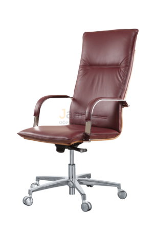 Кресло Берлин/П Люкс Кожа нестандартная/база алюминий