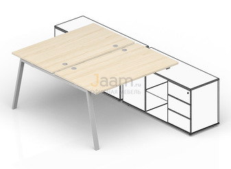 Мебель для персонала Составной стол для крепления к сервисным опорным тумбам (4 громмета) AR2TG146FU