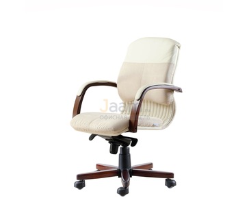 Кресло для руководителя Мара/Д комб. Кожа нестандартная/база дерево