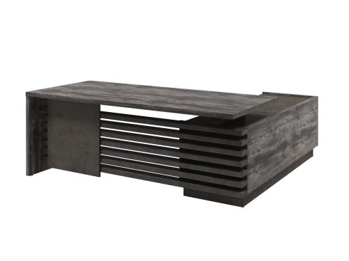 Стол с опорной тумбой, левый (без розеток) Vestar Z-220л.0000 2000x2030x750 (Сосна Пасадена/Бетон Чикаго)