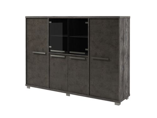 Шкаф четырехсекционный Vestar Z-34-11 2160x500x1538 (Сосна Пасадена/Бетон Чикаго)