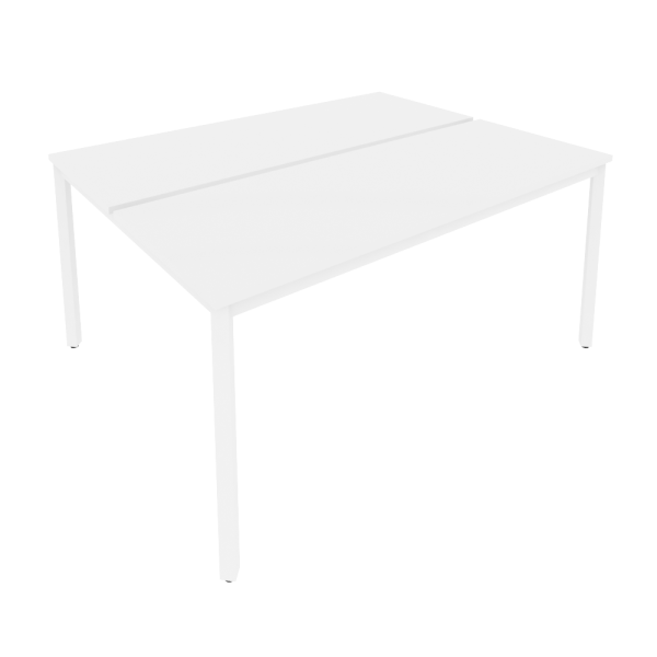 Рабочая станция на металлокаркасе Slim С.СП-6.2 1580x1235x750 (Белый/Белый металл)