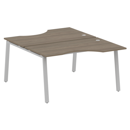 Рабочая станция криволинейная Metal System Style БА.РАС-СА-2.2 1400x1835x750