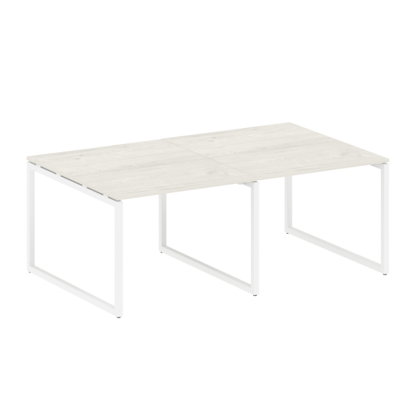 Переговорный стол 2 столешницы Metal System Style БО.ПРГ-2.1 2000x1235x750