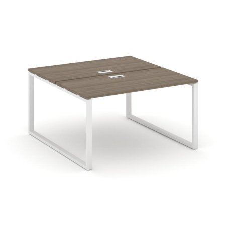 Рабочая станция 2-х сторонняя SN-6O.DRS-013 (1380х1432х750) (Вяз Благородный/Металл Белый)