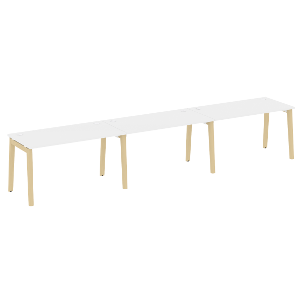 Рабочая станция на деревянных опорах Onix Wood OW.RS-3.3.7 4140x720x750