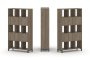 Набор стеллажа 2-х сторонний, 5 ярусов SN.NSD-531 (1121х400х1982)