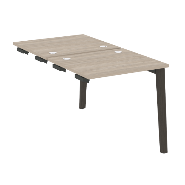 Стол-приставка двойной на деревянных опорах Onix Wood OW.D.SPR-0.7 780x1475x750