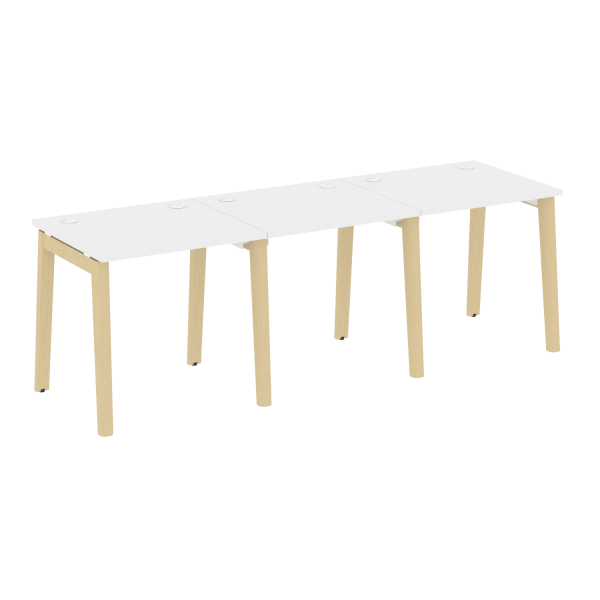 Рабочая станция на деревянных опорах Onix Wood OW.RS-3.0.7 2340x720x750
