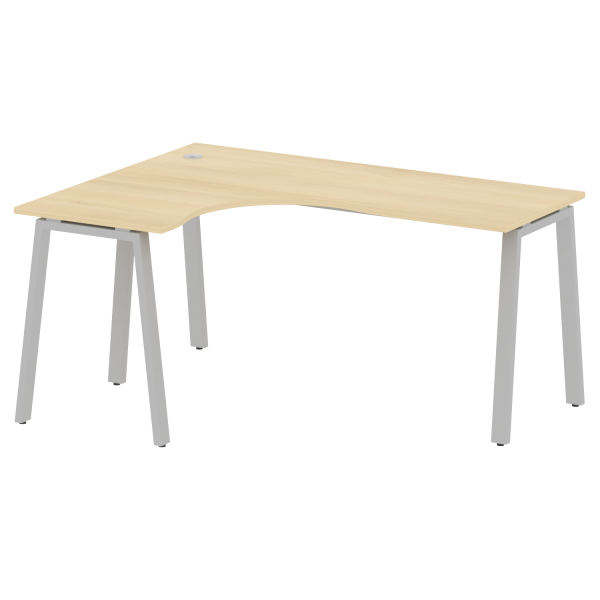 Стол криволинейный левый Metal System Style БА.СА-4 Л 1600x1200x750