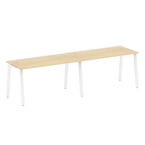 Рабочая станция на 2 рабочих места на А-образном м/к Metal System Style БА.СМ-2.3 2800x720x750