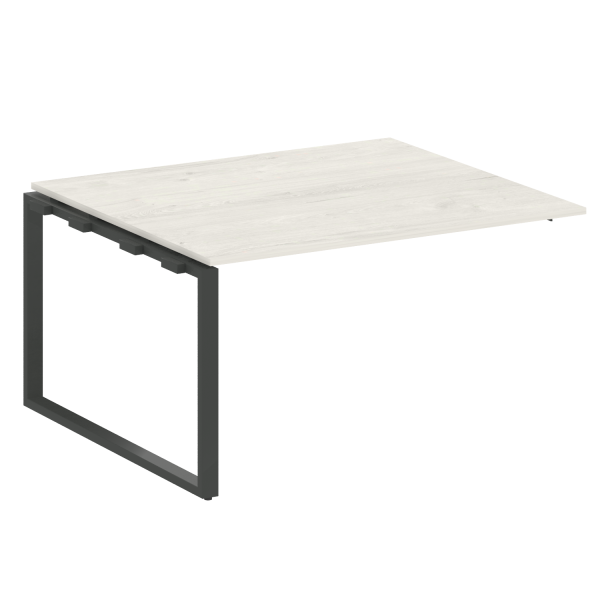 Проходной наборный элемент переговорного стола Metal System Style БО.ППРГ-3 1400x1235x750 (Дуб Наварра/Антрацит металл)