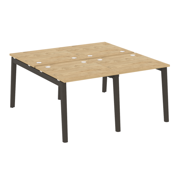 Рабочая станция на деревянных опорах Onix Wood OW.D.RS-4.0.8 1560x1635x750