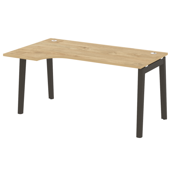 Стол эргономичный левый на деревянных опорах Onix Wood OW.SA-1L 1580x980x750