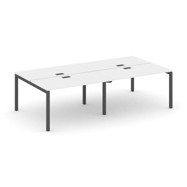 Рабочая станция 2-х сторонняя SN-5P.DRS-052 (2360х1632х750) (Белый/Металл Антрацит)