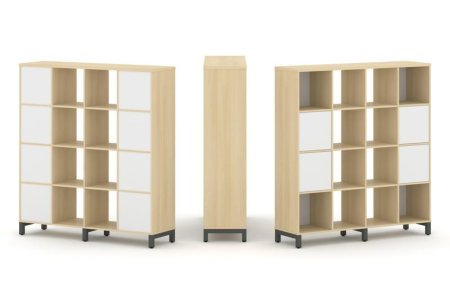 Набор стеллажа 1 сторонний, 4 яруса SN.NS-441 (1488х400х1615)