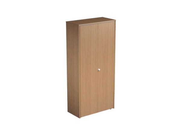 Шкаф для документов закрытый Profiquadro КВ 347 БВ 940x450x1990 (Белый премиум / Вишня скандинавская)