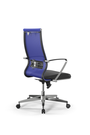 Кресло для руководителя Метта Sit 10 B2-163K - T+Extra /Km00/Wm12/K5cL(M09.B22.G18.W02) (Васильковый | Черный)