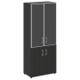 Шкаф для документов со стеклом черным LT.ST-1.2 R black