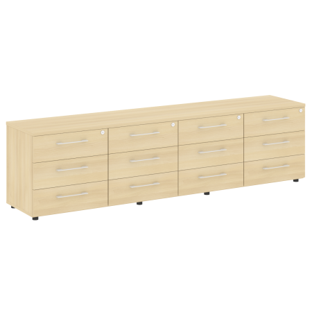 Тумба модульная в кабинет руководителя серии LT-TS 4.4 2200x450x580