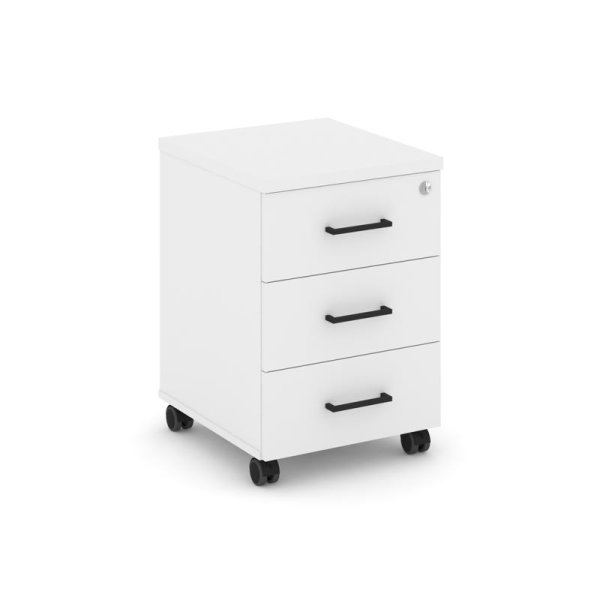 Тумба мобильная 3 ящика стандартные колеса SN.TM-002 (416х460х611)