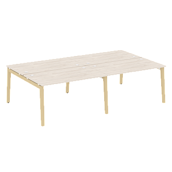 Рабочая станция на деревянных опорах Onix Wood OW.D.RS-4.3.8 2760x1635x750