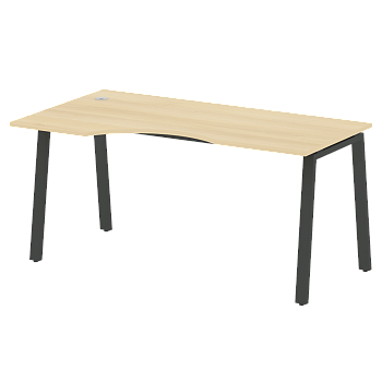 Стол криволинейный левый Metal System Style БА.СА-1 Л 1600x900x750