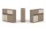 Тумба двойная + низкая надставка ES.NB.2N-21 (1500х410х1135)