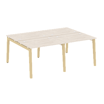 Рабочая станция на деревянных опорах Onix Wood OW.D.RS-4.1.7 1960x1475x750