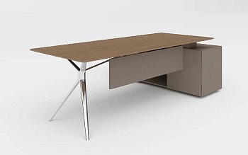 Cтол письменный с боковой тумбой левый ARES LUX 180 (1800х1600х750)