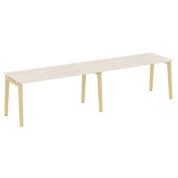 Рабочая станция на деревянных опорах Onix Wood OW.RS-2.4.7 3160x720x750
