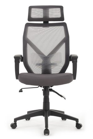 Офисное кресло Oliver RCH W-203AC Черный пластик | Серый (Серый | Черный)