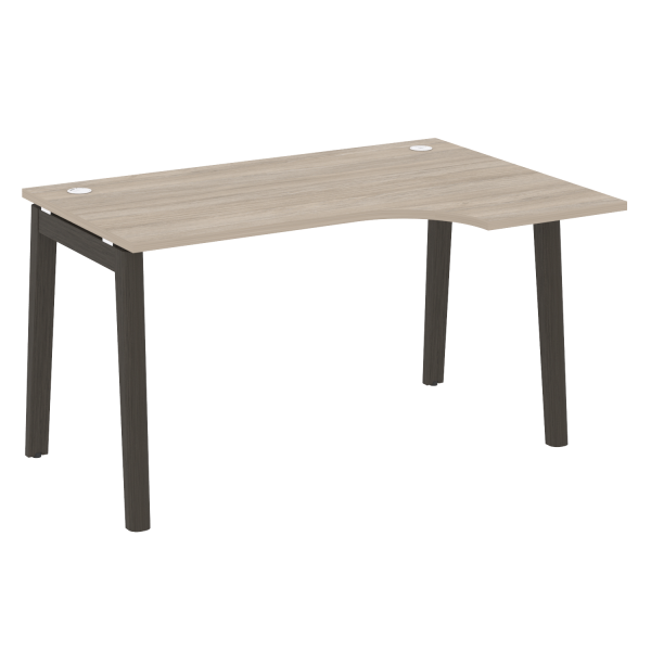 Стол эргономичный правый на деревянных опорах Onix Wood OW.SA-2R 1380x980x750