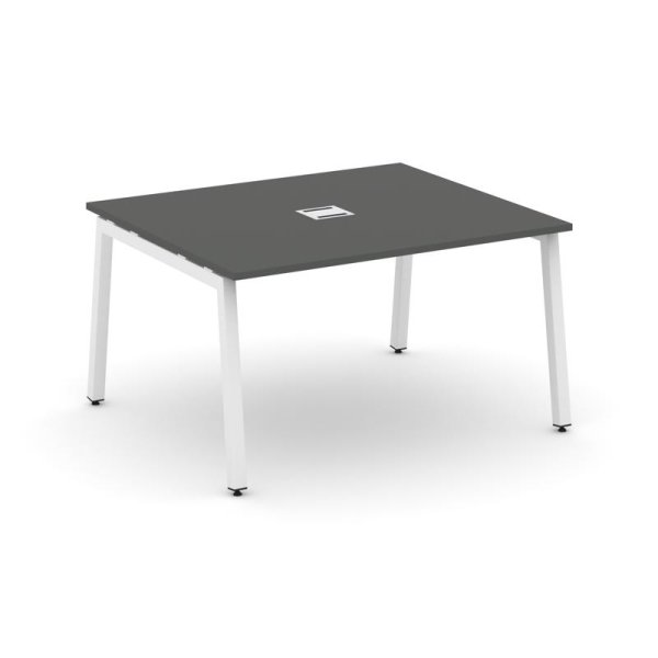 Стол переговорный SN-5A.SPRG-032 (1180х1180х750) (Антрацит/Металл Белый)