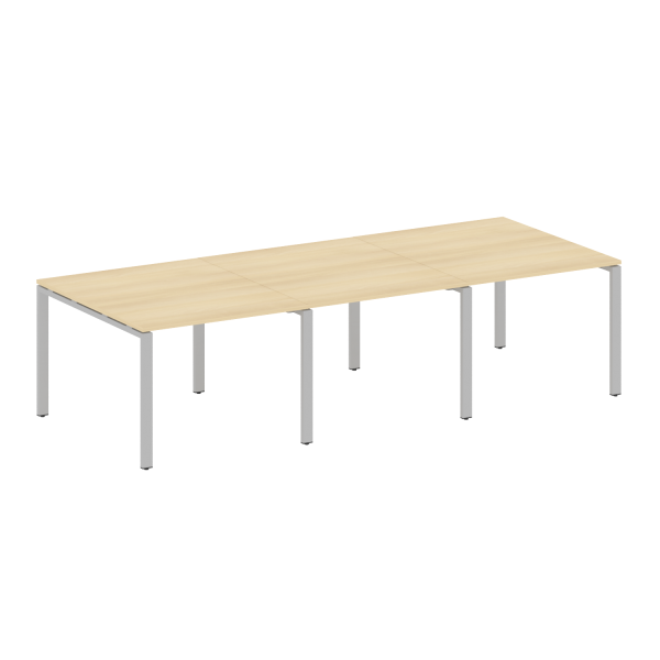 Переговорный стол 3 столешницы Metal System Style БП.ПРГ-3.1 3000x1235x750