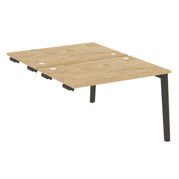 Стол-приставка двойной на деревянных опорах Onix Wood OW.D.SPR-2.8 1180x1635x750