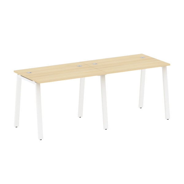 Рабочая станция на 2 рабочих места на А-образном м/к Metal System Style БА.СМ-2.1 2000x720x750