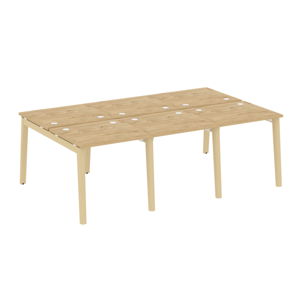 Рабочая станция на деревянных опорах Onix Wood OW.D.RS-6.0.7 2340x1475x750