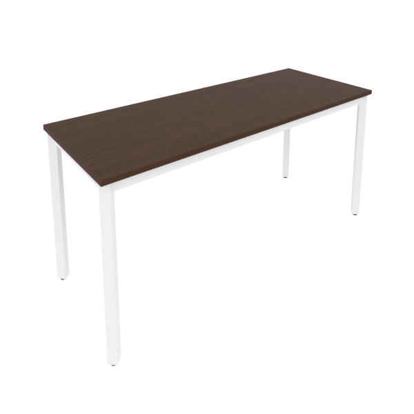 Стол письменный на металлокаркасе Slim С.СП-6.1 1580x600x750 (Венге Цаво/Белый металл)