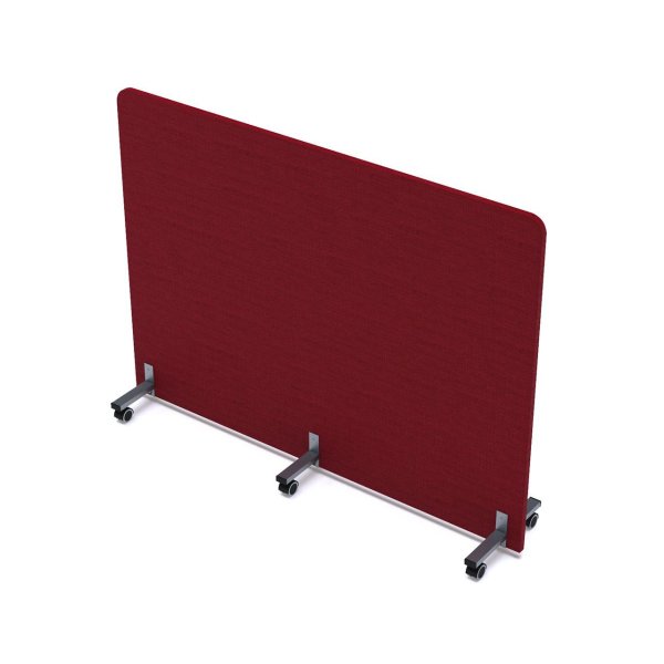 Акустическая мобильная перегородка SOFTOffice 011.МП.1612 1600x377x1200 (Red)
