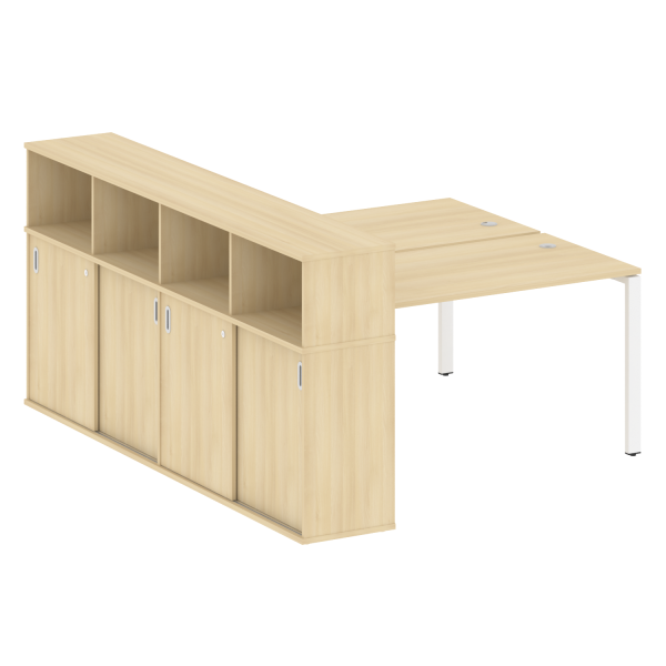 Рабочая станция с опорным шкафом-купе Metal System Style БП.РС-СШК-4.3 1910x2332x1098