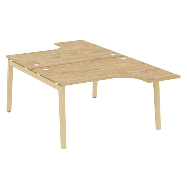 Рабочая станция на деревянных опорах Onix Wood OW.D.SA-3 1380x2395x750