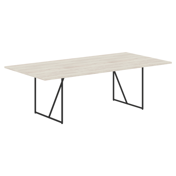 Стол для переговоров LOFTIS LCT 2412 2400х1200х750 (Сосна ЭдмонтЧерный)