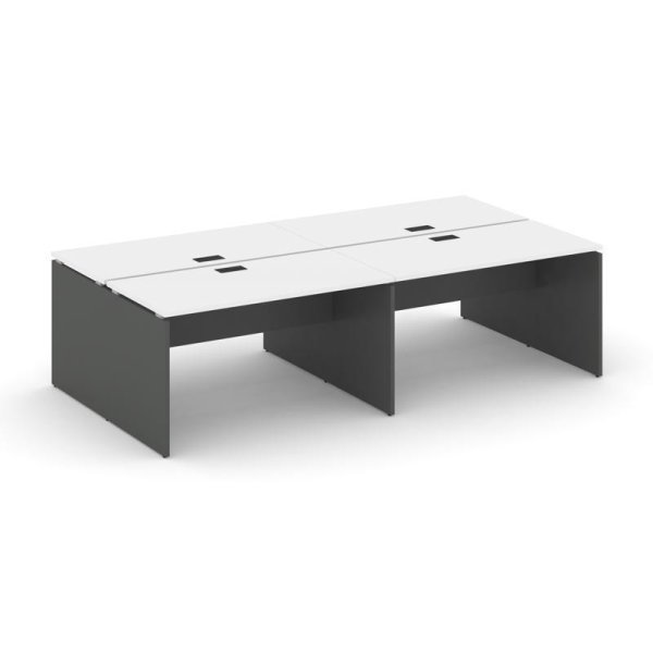 Рабочая станция 2-х сторонняя SN-D.DRS-042 (2360х1432х750) (Белый/Антрацит)
